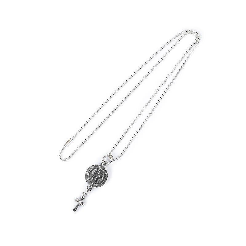 Angel Medallion Baby Cross Charm