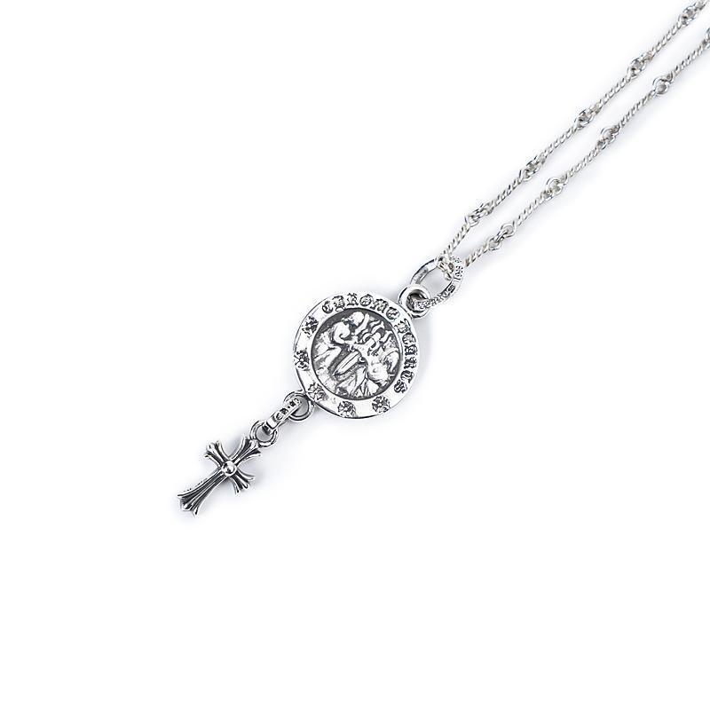 Angel Medallion Baby Cross Charm
