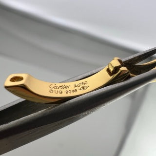 Cartier LOVE collection screw-motif double-hoop earrings (non-diamond)