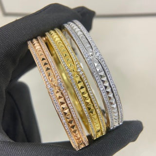 Bvlgari Geometric Wide Cuff Bracelet – Elegant Luxury Jewelry