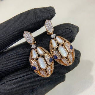 Bvlgari Emerald Statement Drop Earrings – Elegant Luxury Jewelry