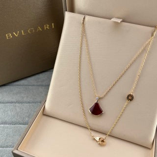 Bvlgari Colorful Fan Pendant Necklace – Elegant Luxury Jewelry