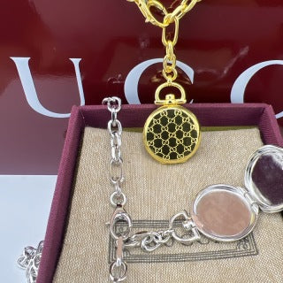 Gucci GG Monogram Medallion Link Bracelet