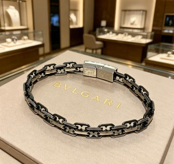 Bvlgari Black Chain Link Bracelet – Elegant Luxury Jewelry