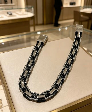 Bvlgari Black Chain Link Bracelet – Elegant Luxury Jewelry