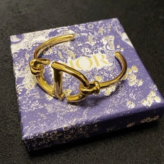 Dior Cœur Signature Open Cuff Bracelet