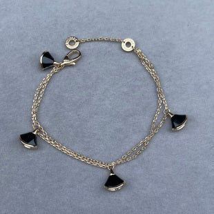 Bvlgari Black Fan Charm Bracelet – Elegant Luxury Jewelry