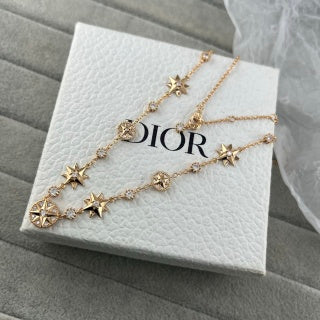 Dior Celestial Starburst Charm Necklace