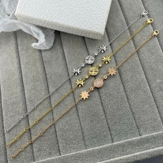 Dior Celestial Star Medallion Charm Bracelet