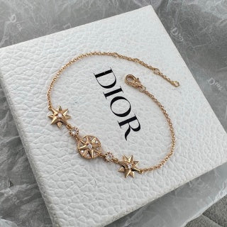 Dior Celestial Star Medallion Charm Bracelet