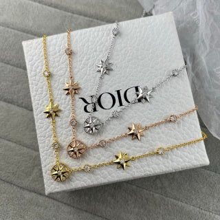 Dior Celestial Star Compass Layered Necklace
