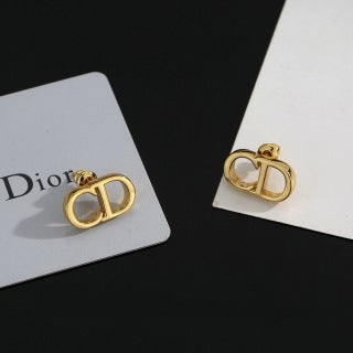 Dior Liora CD Oval Stud Earrings