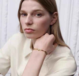 Dior Ribbon Bow Link Bracelet
