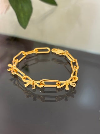 Dior Elowen Ribbon Link Chain Bracelet