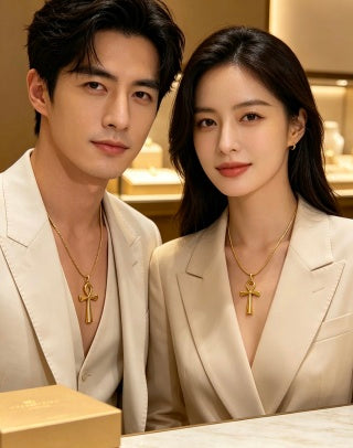 Bvlgari Ankh Gold Pendant Necklace – Elegant Luxury Jewelry