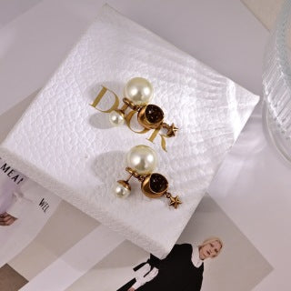 Dior Celestial Pearl Star Earrings
