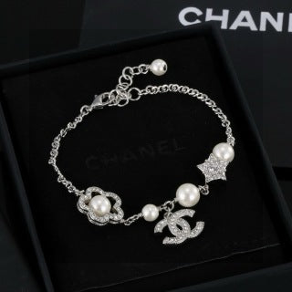 CHANEL Star and Pearl Camellia Bracelet