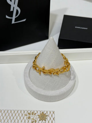 YSL Cassandre Luxe Chain Cuff Bracelet
